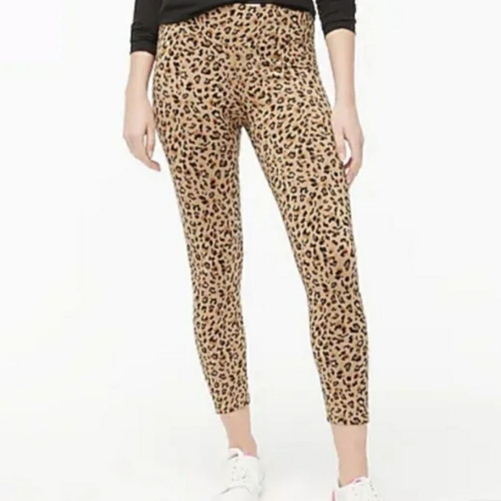 J. Crew Leopard Everyday Mob Wife Leggings Sz S